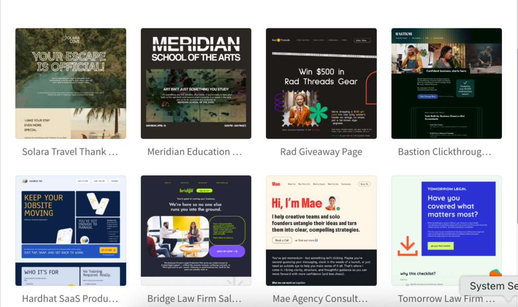 Choose a Template or Start from Scratch